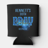 Rafraîchisseur Pour Canette Anniversaire de Blue Neon (Dos)