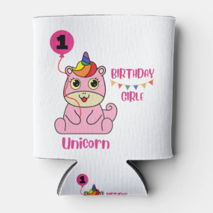 Rafraîchisseur Pour Canette anniversaire de la fille de licorne