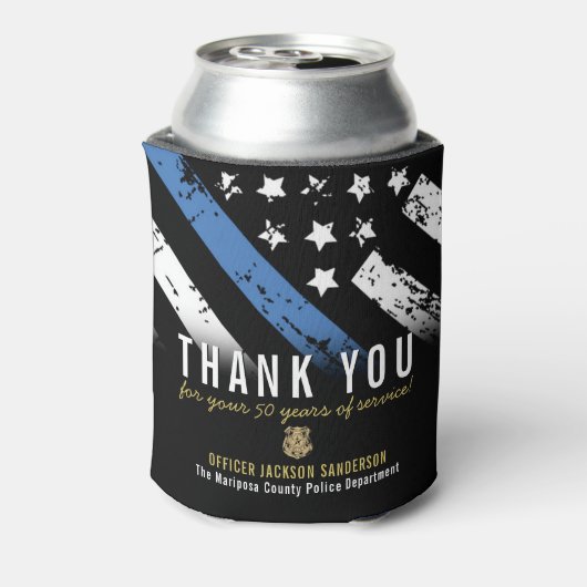Rafraîchisseur Pour Canette Anniversaire de la retraite de la police Indicateu (Can Dos)