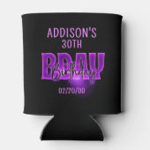 Rafraîchisseur Pour Canette Anniversaire de Pink Neon (Dos)