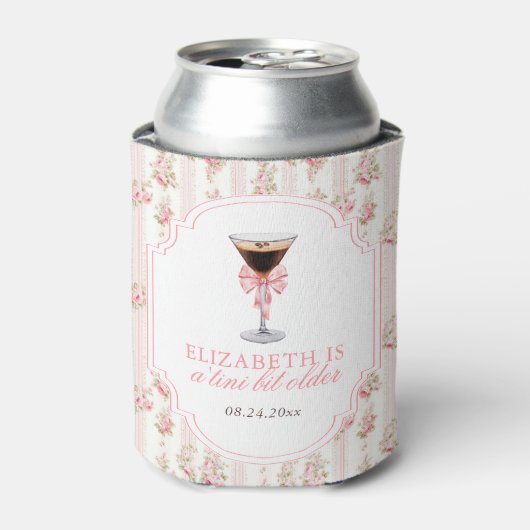 Rafraîchisseur Pour Canette Anniversaire de 'Tini Bit Older Espresso Martini C (Can devant)