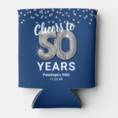 Rafraîchisseur Pour Canette Anniversaire des encouragements à 50 ans (Devant)