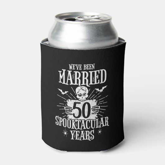 Rafraîchisseur Pour Canette Anniversaire du 50e Mariage de Spooktacular d'Hall (Can devant)