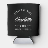 Rafraîchisseur Pour Canette Anniversaire Fille Âgée À Perfection Rétro (Devant)