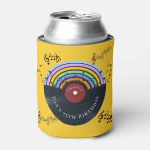 Rafraîchisseur Pour Canette Anniversaire Hippie Cool Disque Vinyle Vintage