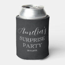 Anniversaire surprise noir et blanc