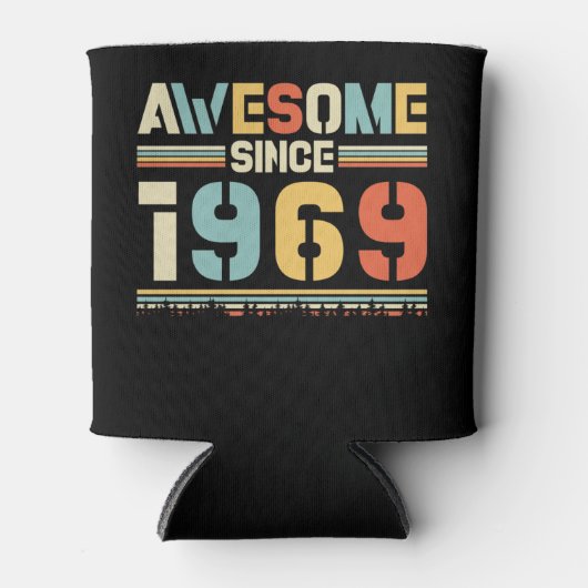 Rafraîchisseur Pour Canette Anniversaire vintage 1969 (Devant)