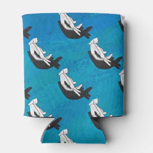 Rafraîchisseur Pour Canette Anteater en bleu (Dos)