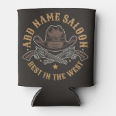 Rafraîchisseur Pour Canette Antique Cowboy Guns AJOUTER NOM Old Wild West Salo (Devant)