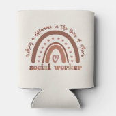 Rafraîchisseur Pour Canette Appréciation des travailleurs sociaux Cadeaux d'ét (Dos)