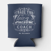 Rafraîchisseur Pour Canette Appréciation du Merci de l'entraîneur (Devant)