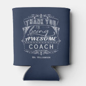 Rafraîchisseur Pour Canette Appréciation du Merci de l'entraîneur (Dos)