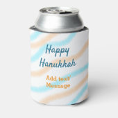 Rafraîchisseur Pour Canette Aqua orange happy Hanoukka ajouter un nom message (Can Dos)