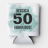 Rafraîchisseur Pour Canette Aquarelle 50e anniversaire (Devant)