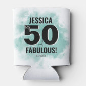 Rafraîchisseur Pour Canette Aquarelle 50e anniversaire (Dos)