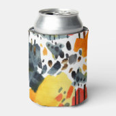 Rafraîchisseur Pour Canette Aquarelle Abstraite touche Motif sans joint (Can devant)