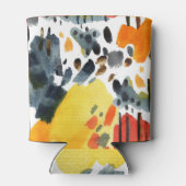 Rafraîchisseur Pour Canette Aquarelle Abstraite touche Motif sans joint (Dos)