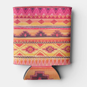 Rafraîchisseur Pour Canette Aquarelle africaine, motif dynamique