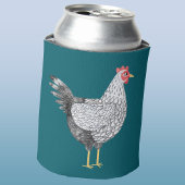 Rafraîchisseur Pour Canette Aquarelle amusante Wyandotte Poulet Hen