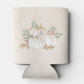 Rafraîchisseur Pour Canette Aquarelle blanche et Citrouille or (Dos)