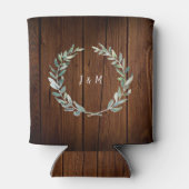 Rafraîchisseur Pour Canette Aquarelle botanique feuille marié mariage (Dos)