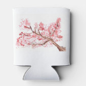 Rafraîchisseur Pour Canette Aquarelle cerisier fleurs nature Mariage C (Dos)