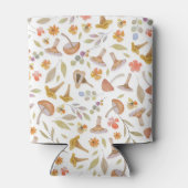 Rafraîchisseur Pour Canette Aquarelle Champignons et fleurs (Dos)