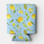 Rafraîchisseur Pour Canette Aquarelle Citron et Feuilles 3 (Dos)