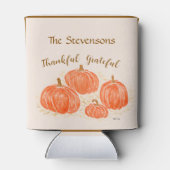 Rafraîchisseur Pour Canette Aquarelle Citrouille Merci PERSONNALISER (Dos)