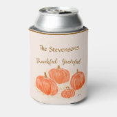 Rafraîchisseur Pour Canette Aquarelle Citrouille Merci PERSONNALISER (Can Dos)