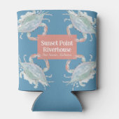 Rafraîchisseur Pour Canette Aquarelle Crabe vacances Accueil Boire Hugger (Dos)