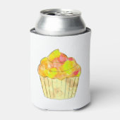 Rafraîchisseur Pour Canette Aquarelle Cupcake Peinture (Can devant)