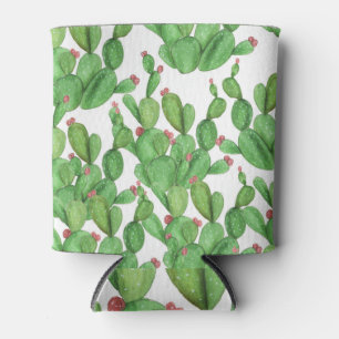 Rafraîchisseur Pour Canette Aquarelle de Cactus : Arrière - plan Motif transpa