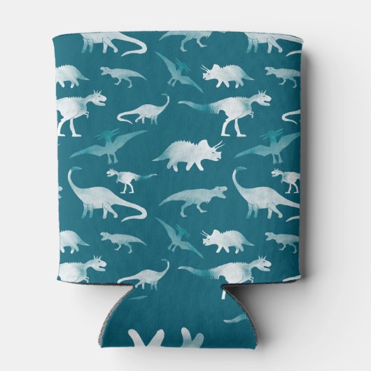 Rafraîchisseur Pour Canette Aquarelle de dinosaure : Motif textile (Dos)