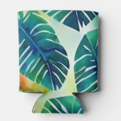 Rafraîchisseur Pour Canette Aquarelle de feuillage tropical Bachelorette perso (Dos)