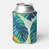 Rafraîchisseur Pour Canette Aquarelle de feuillage tropical Bachelorette perso (Can Dos)