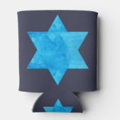 Rafraîchisseur Pour Canette aquarelle Étoile bleue de David (Dos)