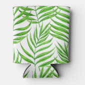 Rafraîchisseur Pour Canette Aquarelle feuille de palme (Devant)