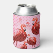 Rafraîchisseur Pour Canette Aquarelle Flamingo Patte (Can devant)