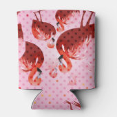 Rafraîchisseur Pour Canette Aquarelle Flamingo Patte (Dos)