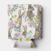 Rafraîchisseur Pour Canette Aquarelle Fleurs-Bunny Fusion. (Dos)