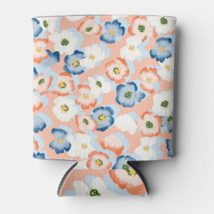 Rafraîchisseur Pour Canette Aquarelle Fleurs minuscules : Motif Vintage
