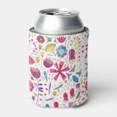 Rafraîchisseur Pour Canette Aquarelle Florale (Can devant)