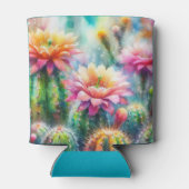Rafraîchisseur Pour Canette Aquarelle Flower Cactus Succulents (Dos)