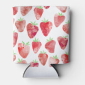 Rafraîchisseur Pour Canette Aquarelle fraise (Devant)