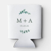 Rafraîchisseur Pour Canette Aquarelle Mariage Adélaïde Eucalyptus (Dos)