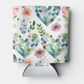 Rafraîchisseur Pour Canette Aquarelle mignonne fleurs motif (Devant)