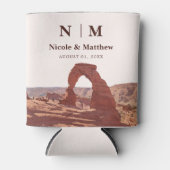 Rafraîchisseur Pour Canette Aquarelle Moab Arches Park Utah Mariage (Devant)