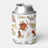 Rafraîchisseur Pour Canette Aquarelle Octopus Cephalopod Océan Animaux (Can devant)