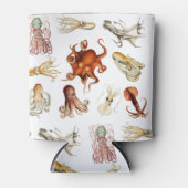Rafraîchisseur Pour Canette Aquarelle Octopus Cephalopod Océan Animaux (Devant)